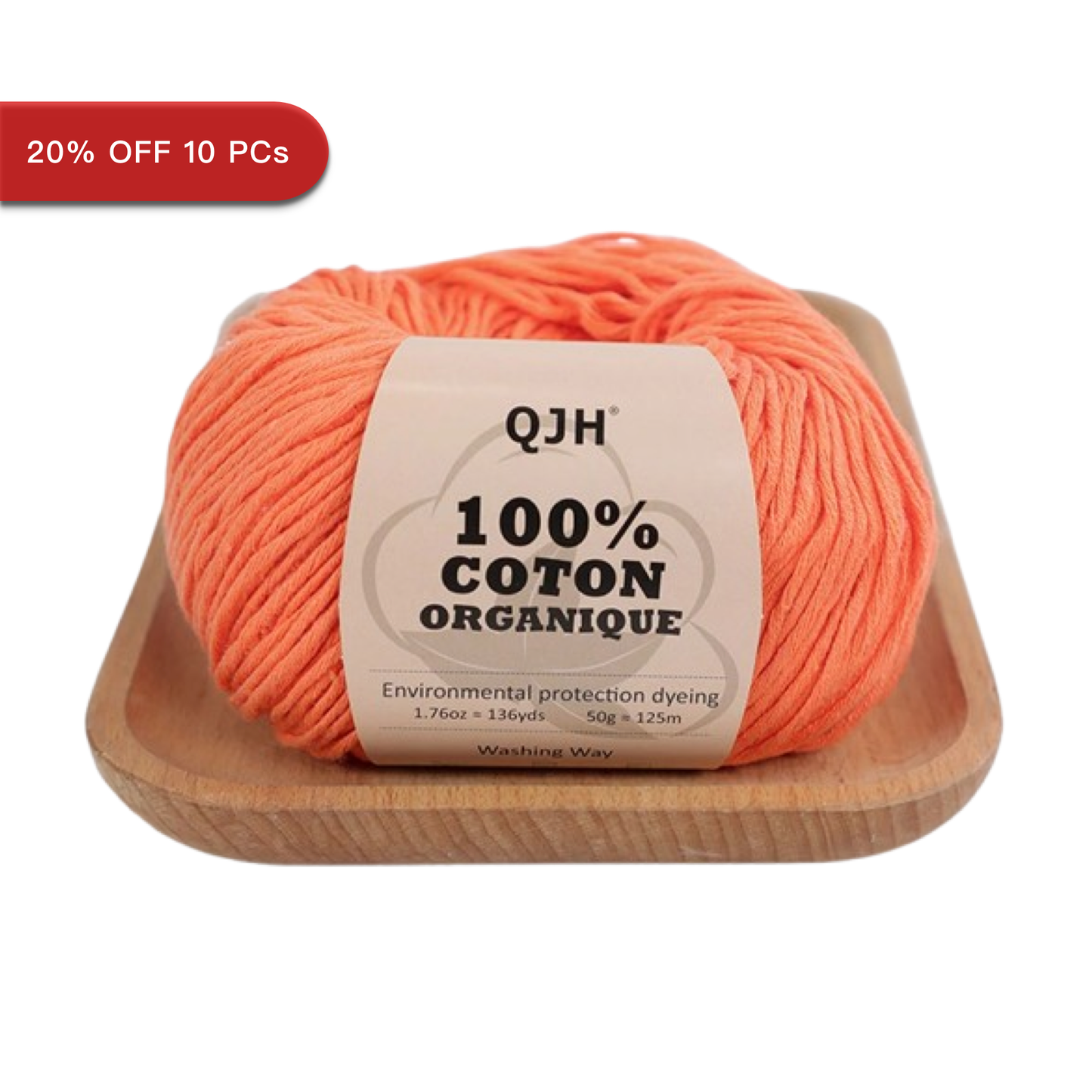 10-Piece Set of Premium 100% Organic Cotton Yarn | Yarn Casa