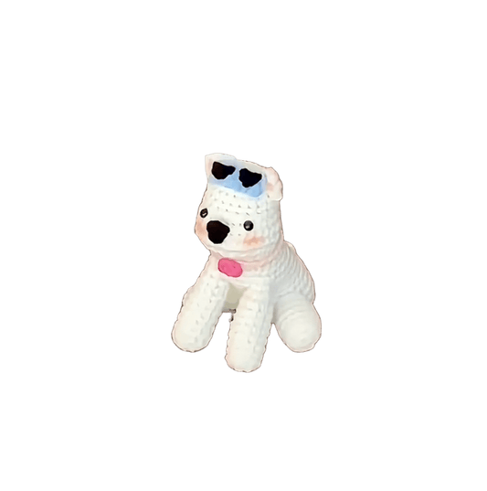 Crochet Puppy West Highland White Terrier | DIY Material Kit | Finished Product | Yarn Casa