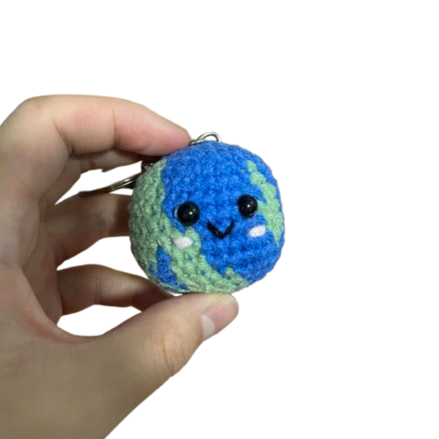 Sun & Earth Crochet Keychain | DIY Material Kit | Finished Product | Yarn Casa