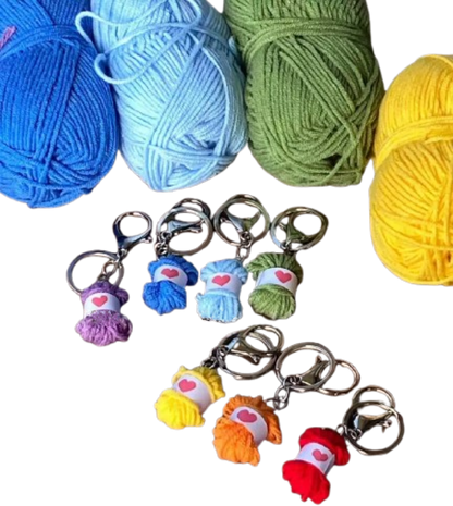 Mini Yarns Keychain | Finished Product | DIY Material Kit | Yarn Casa