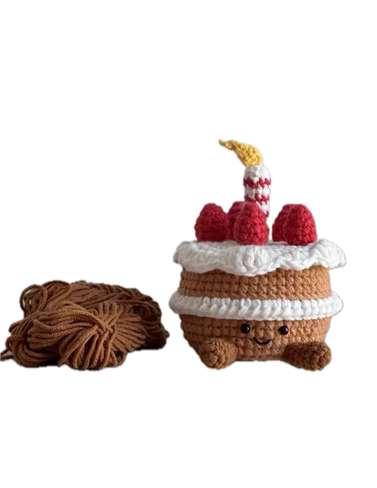 Cupcake Croissant Doll | DIY Material Kit | Handmade Finished Product | Yarn Casa