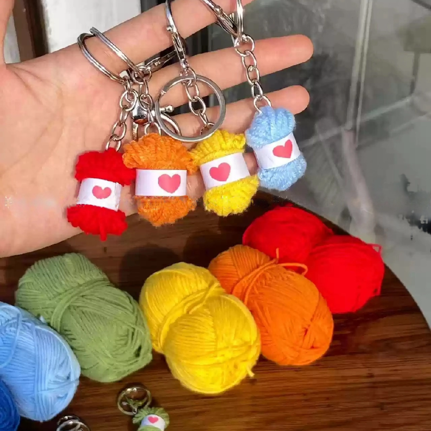 Mini Yarns Keychain | Finished Product | DIY Material Kit | Yarn Casa